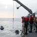 U.S. Marines conduct small boat operations from USS Ross