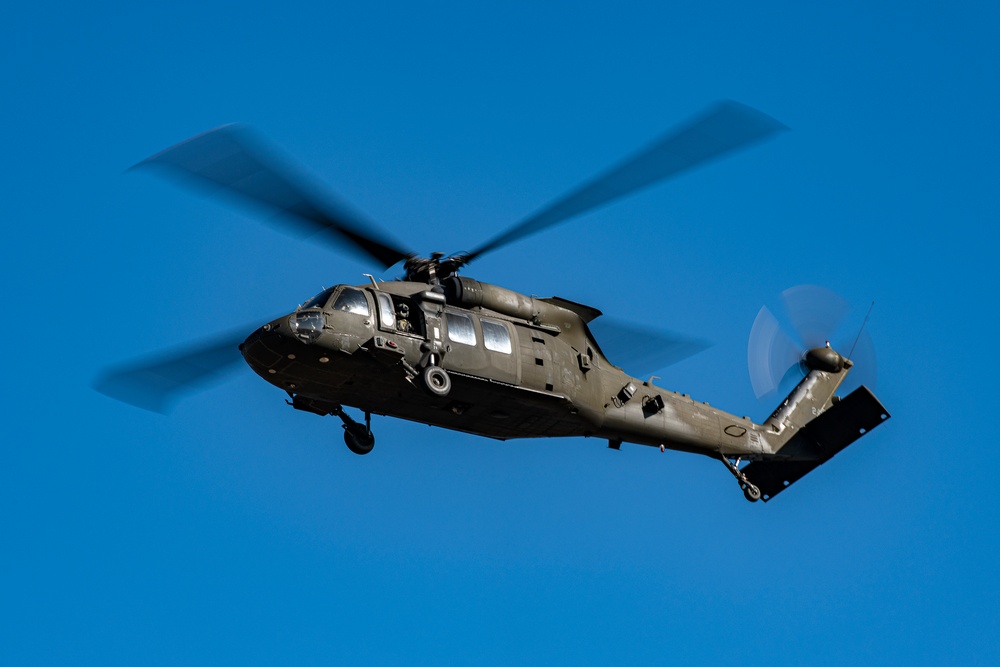 1-214th General Support Aviation Battalion Aerial Gunnery Qualification And Medical Evacuation Training