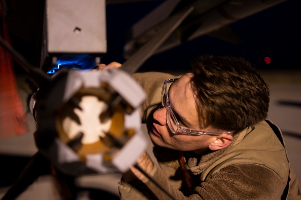 Under the full moon: 480th EFS Airmen mission-ready day or night