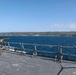 USS Ross enters port in Souda Bay, Greece