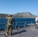 USS Ross enters port in Souda Bay, Greece