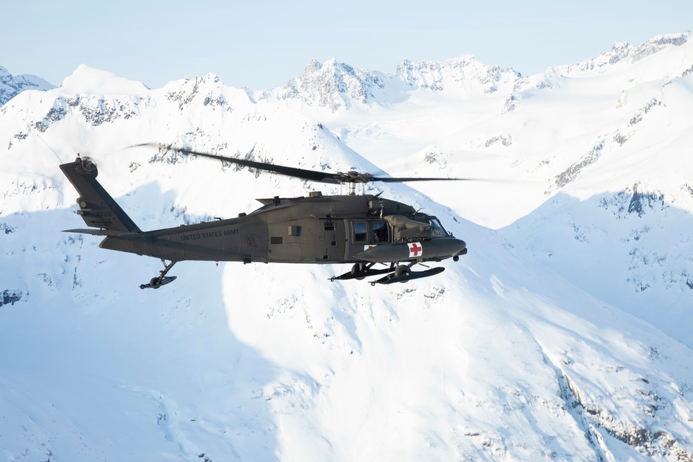 The 2-211th General Support Aviation Battalion flies to Bethel for annual training