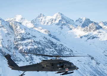 The 2-211th General Support Aviation Battalion flies to Bethel for annual training