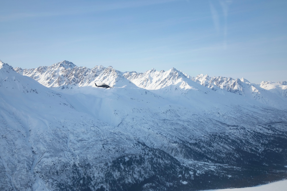 The 2-211th General Support Aviation Battalion flies to Bethel for annual training