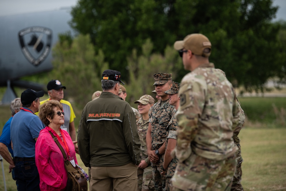 Military Working Dogs with Veteran and Active Handlers