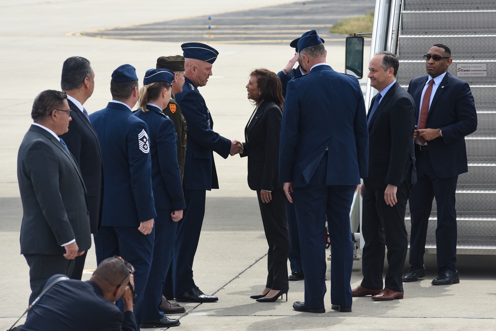 Vice President Harris visits Vandenberg Space Force Base