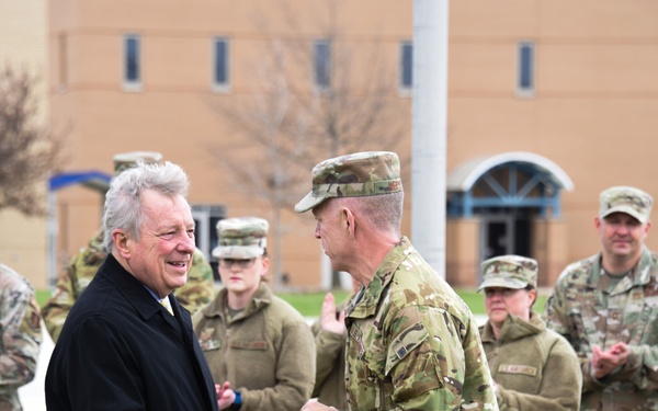 Sen. Dick Durbin Visits 183d Wing