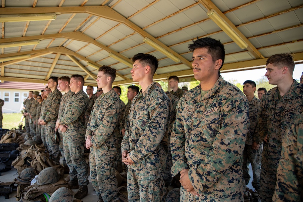Atlantic Dragon | Marines with CLR-37 conduct hike with M240B medium machine guns