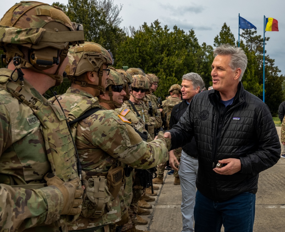 U.S. House Minority Leader visits Romanian Airbase