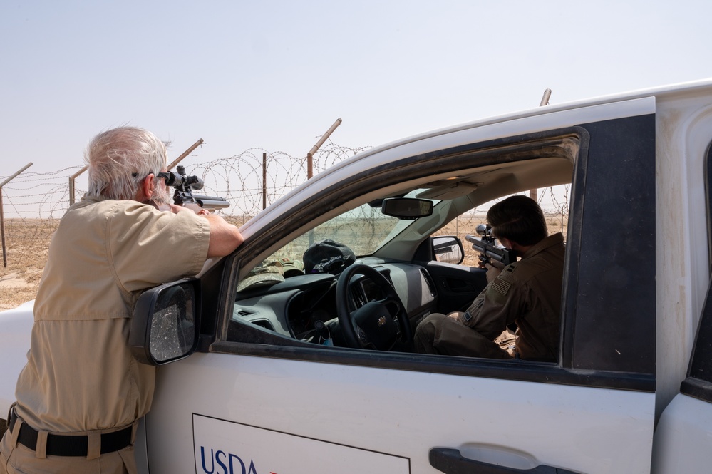 386th Air Expeditionary Wing Safety office and United States Department of Agriculture collaborate to keep flight line safe