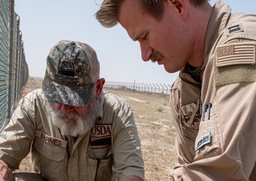 386th Air Expeditionary Wing Safety office and United States Department of Agriculture collaborate to keep flight line safe