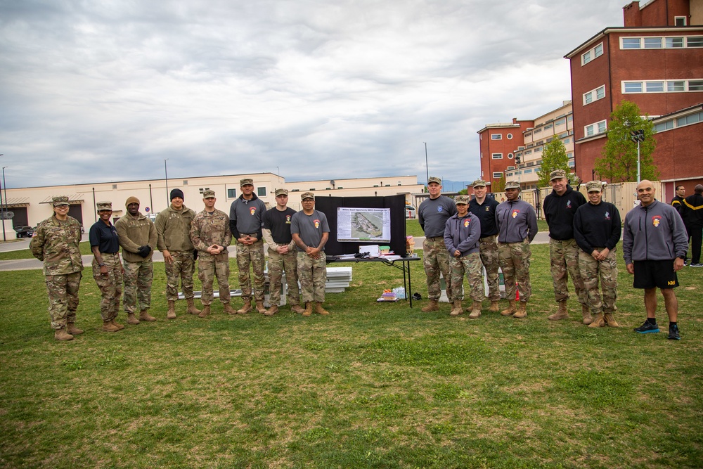 U.S. Army SETAF-AF Military Equal Opportunity program conducted a physical fitness scavenger hunt