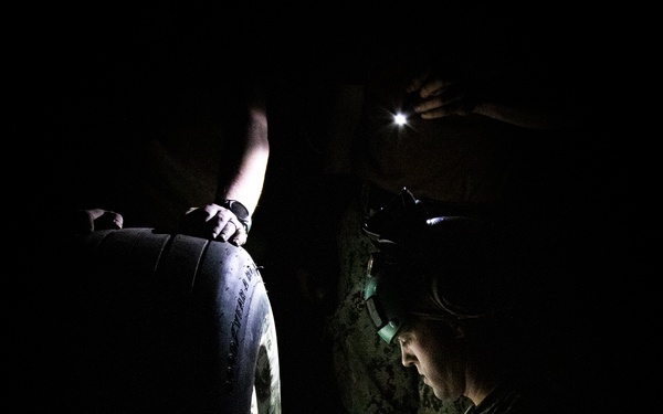 VP-46 night tire change