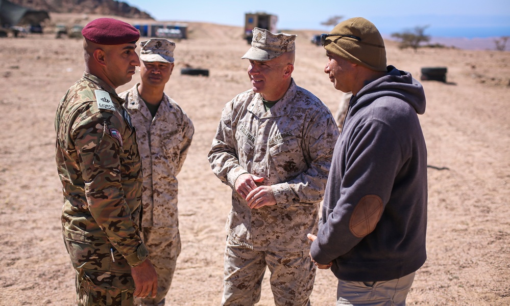 TF 51/5 CG Brig. Gen. Sullivan visits Marines in Jordan