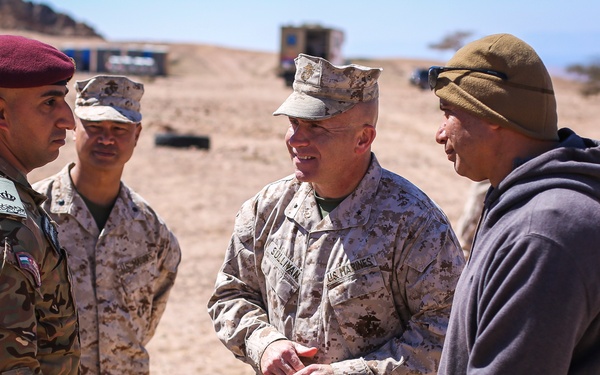 TF 51/5 CG Brig. Gen. Sullivan visits Marines in Jordan