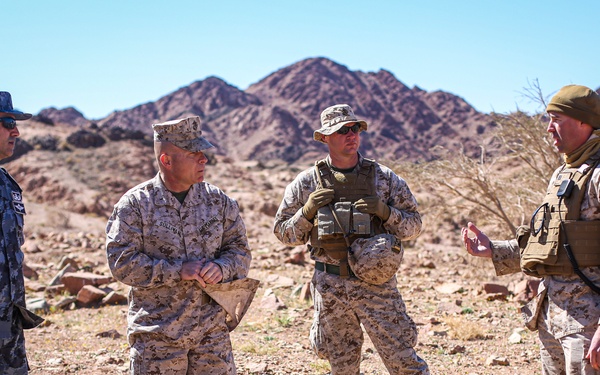 TF 51/5 CG Brig. Gen. Sullivan visits Marines in Jordan