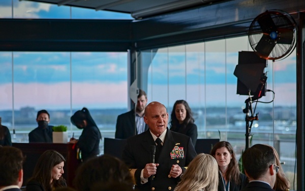 CNO Gilday Speaks at a Dinner Hosted by the Pallas Foundation for National Security Leadership