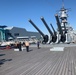 Sailors from Commander, Naval Surface Force Atlantic tour the Battleship Wisconsin