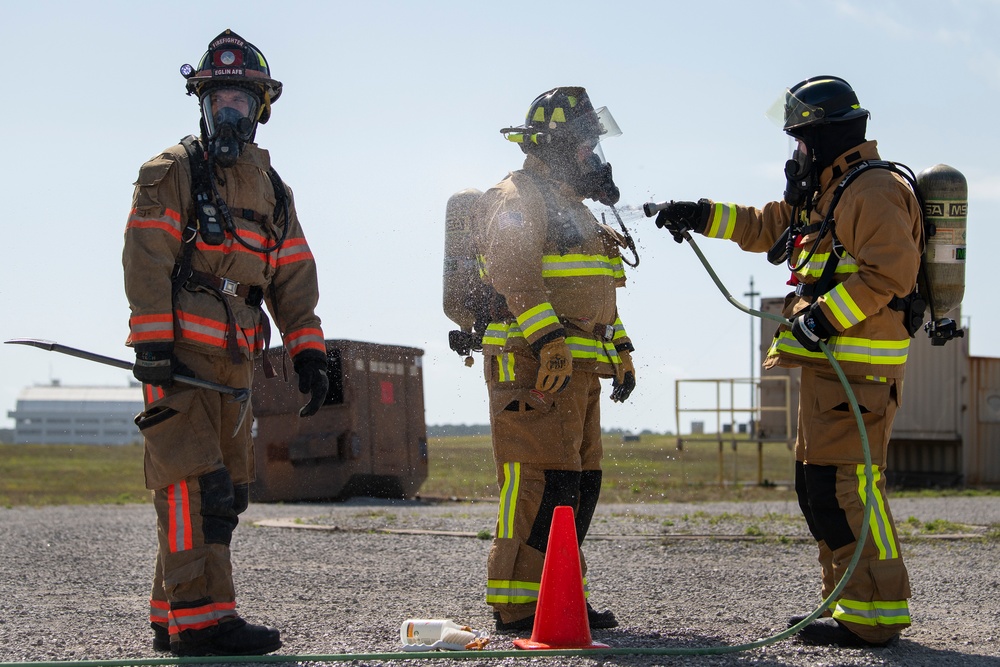 Structural fire training:  Gear up