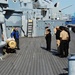 Sailors from Commander, Naval Surface Force Atlantic tour the Battleship Wisconsin