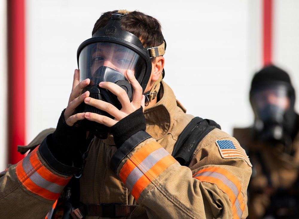 Structural fire training:  Gear up