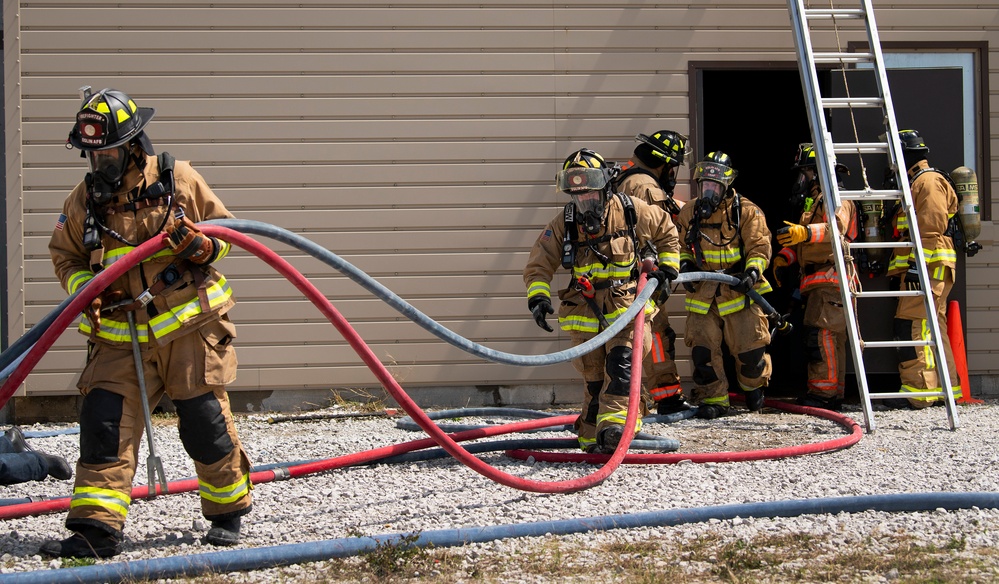 Structural fire training:  Gear up