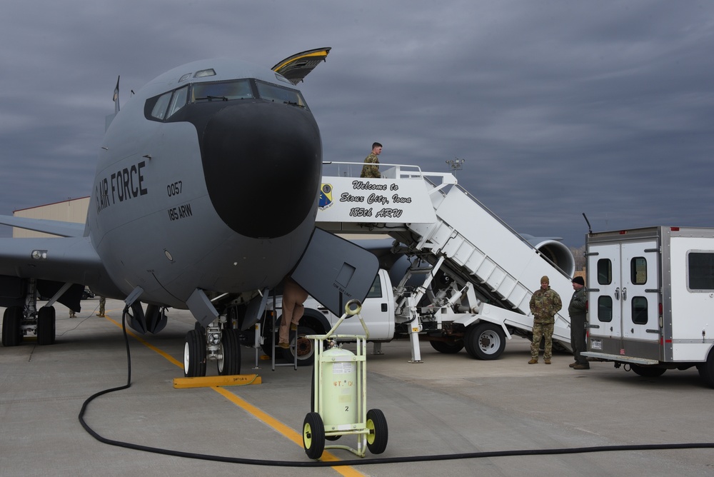 KC-135 ready for passengers