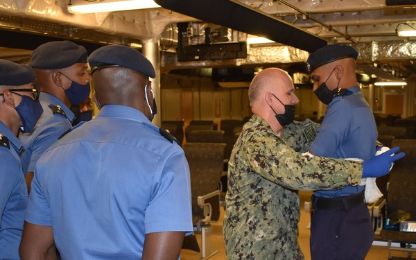 USNS Burlington Conducts Tour and Training to TTO Coast Guard Personnel