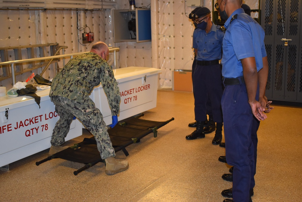 USNS Burlington Conducts Tour and Training to TTO Coast Guard Personnel