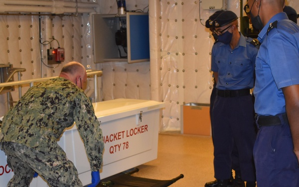 USNS Burlington Conducts Tour and Training to TTO Coast Guard Personnel