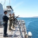 USS Ross leaves port in Souda Bay, Greece