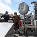USS Ross leaves port in Souda Bay, Greece
