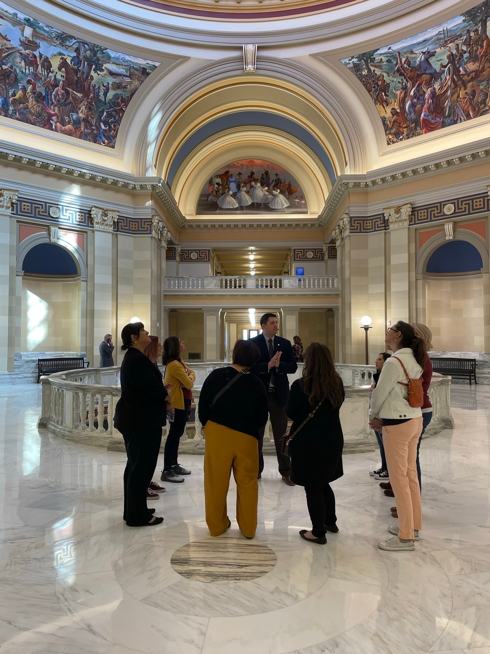 Tinker Spouses Club visits the Capitol
