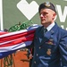 Airmen support Patriots Day flag detail at Fenway Park