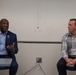 Former Sgt. Maj. of the Marine Corps Ronald L. Green and Medal of Honor recipient Dakota L. Meyer visit Marine Corps Air Station Cherry Point