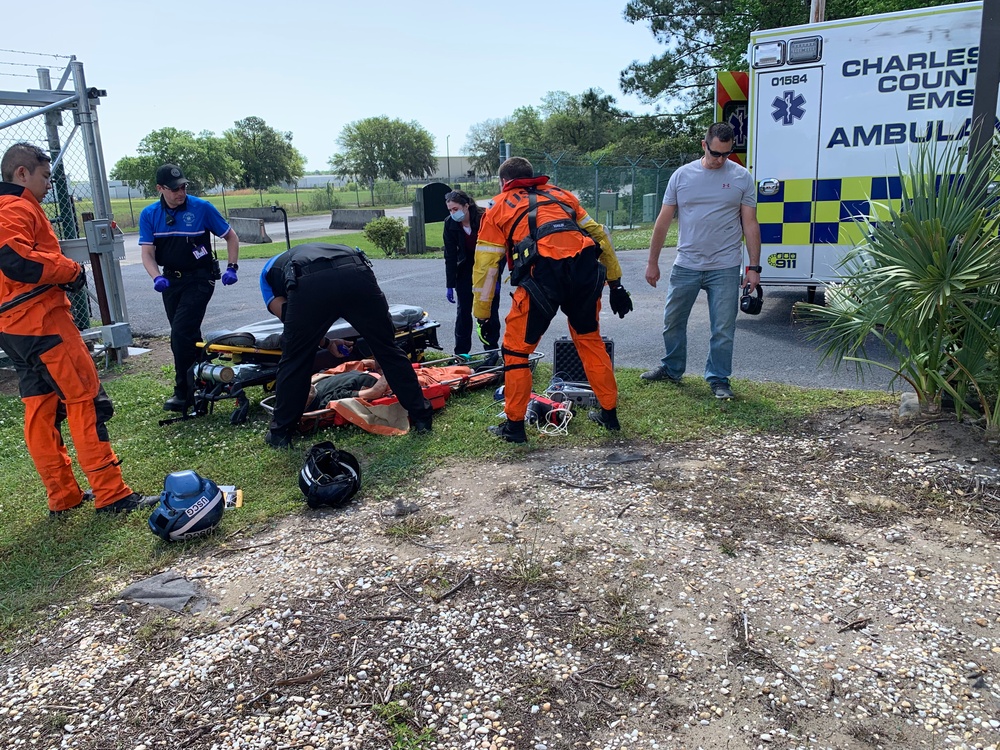 Coast Guard medevacs man 50 miles east of Charleston