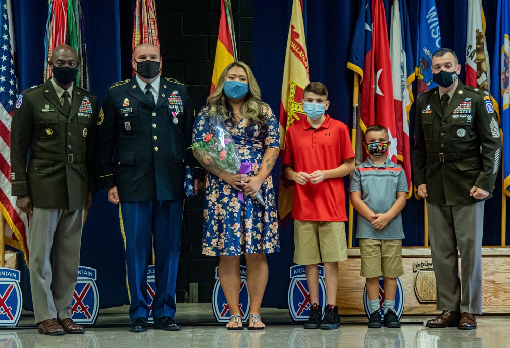 Retirement Ceremony at MPA, August 2021: Sfc. Jeffrey Toniatti