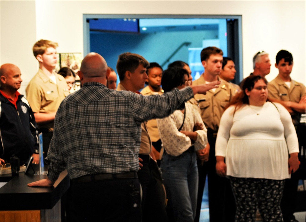 Naval museum hosts JROTC students