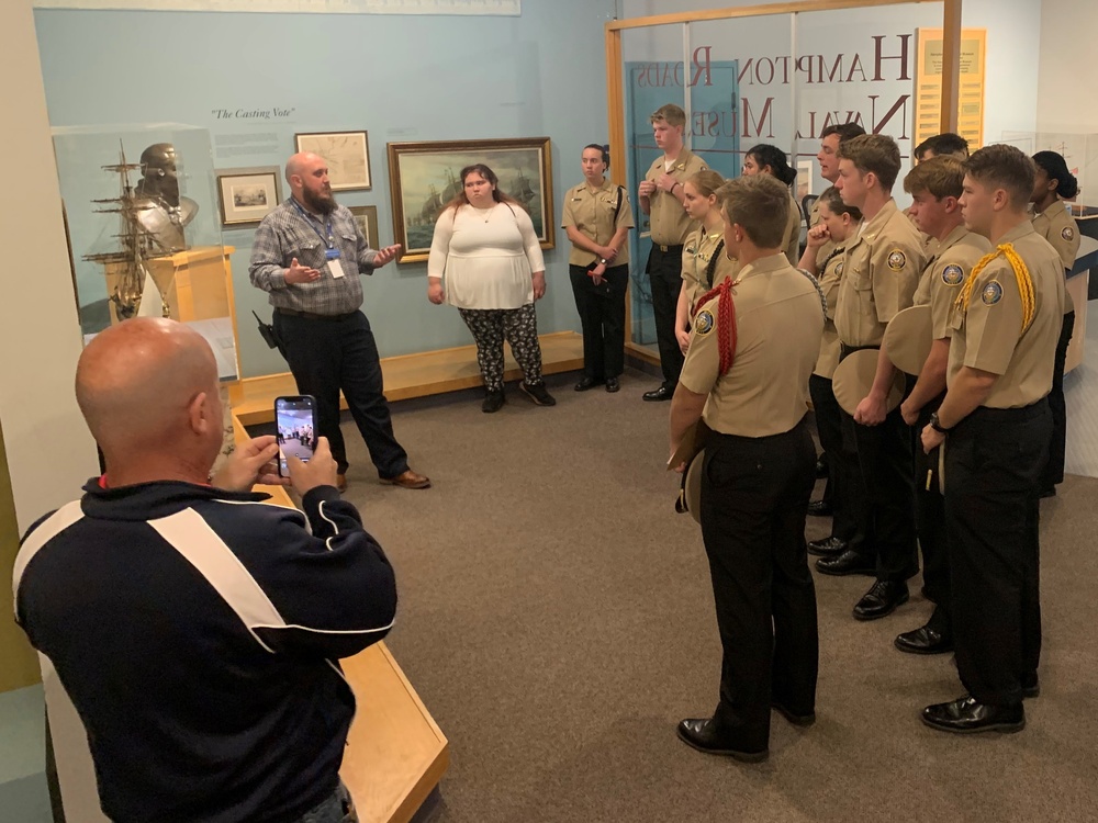 Naval museum hosts JROTC students