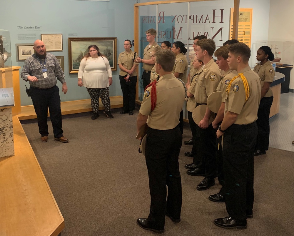 Naval museum hosts JROTC students