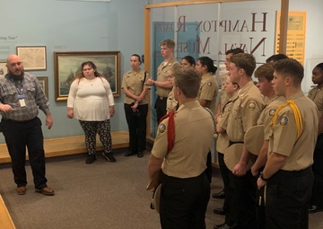 Naval museum hosts JROTC students