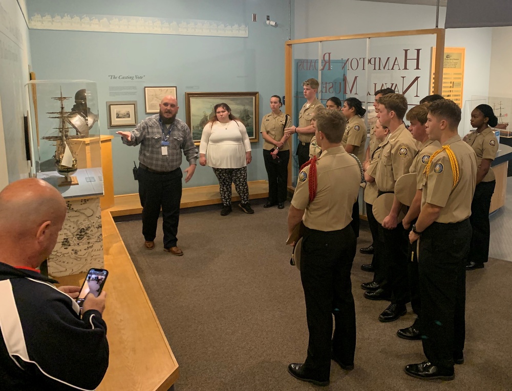 Naval museum hosts JROTC students