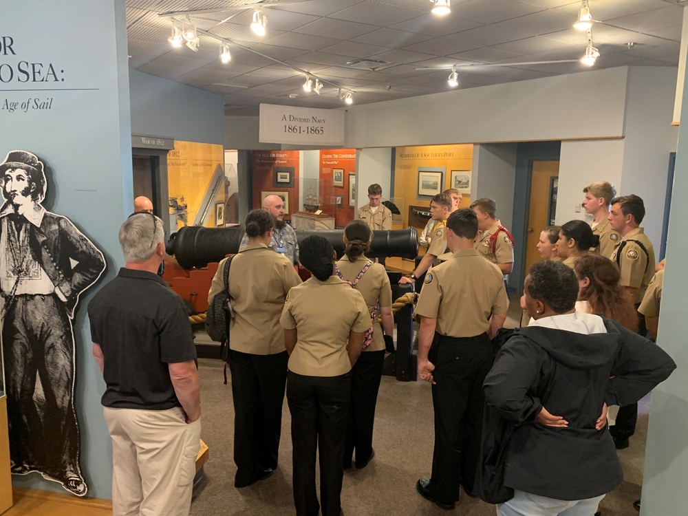 Naval museum hosts JROTC students