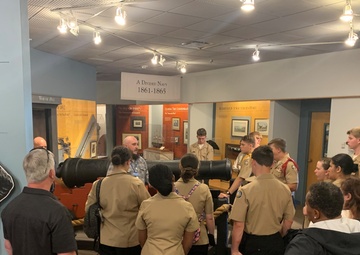 Naval museum hosts JROTC students