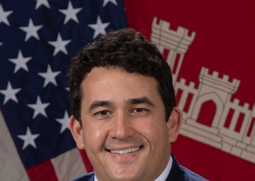 Keith Flowers portrait with flags