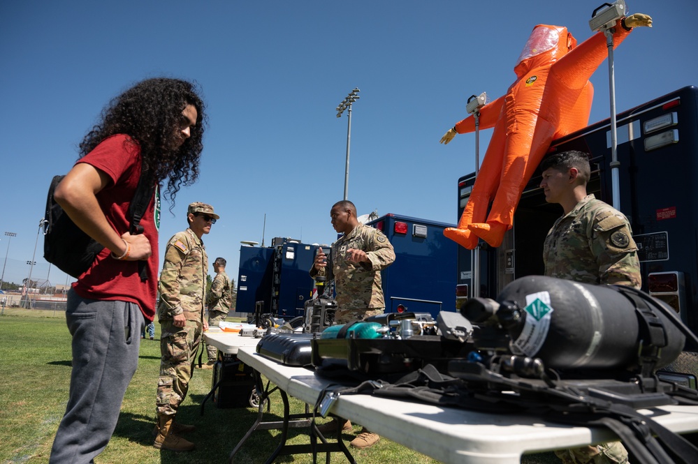 9th Civil Support Team displays gear at Cal State Fullerton Military Exhibition Day