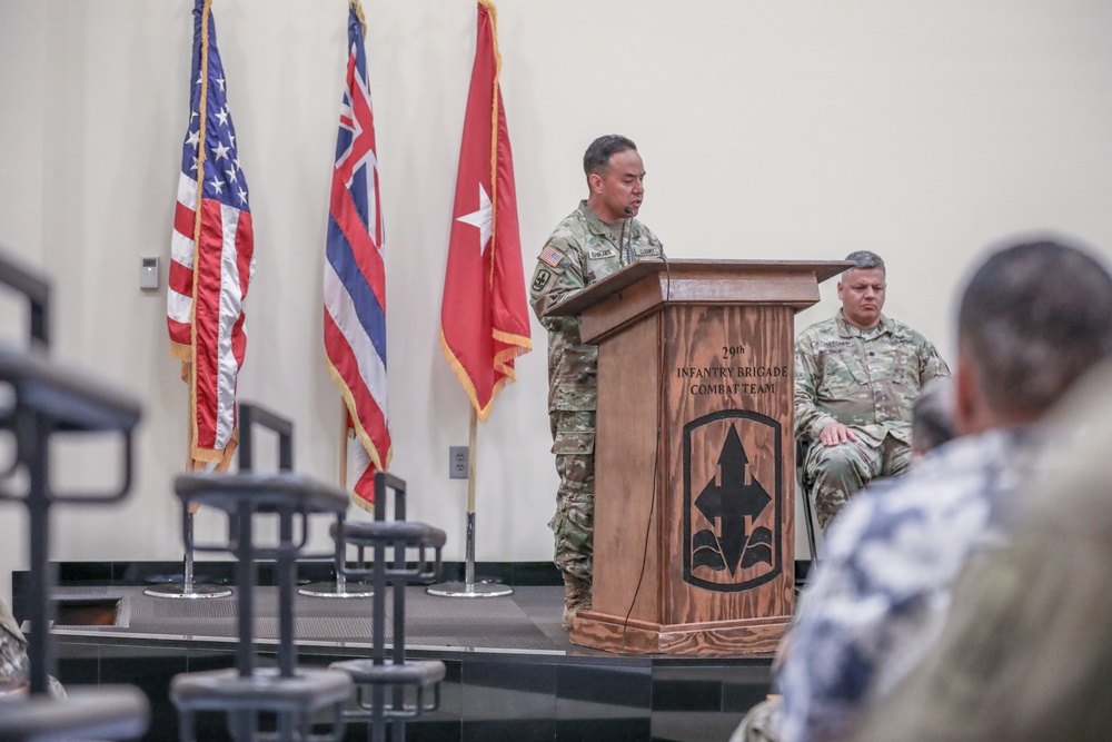 29th Infantry Brigade Combat Team Change of Command Ceremony