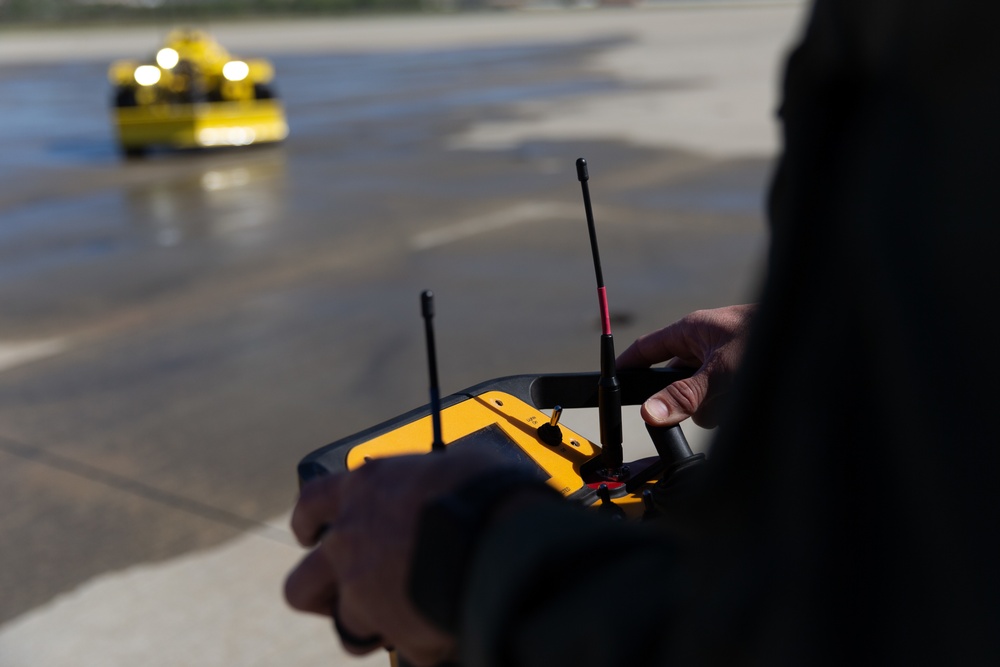 Marine Corps Air Station Camp Pendleton tests firefighting robot