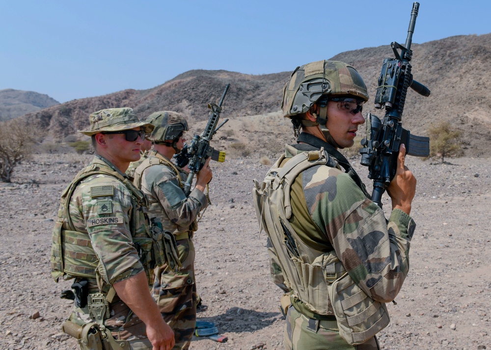 French, U.S. Soldiers conduct close-quarters marksmanship training