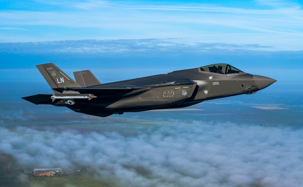 100th ARW soaring beside the F-35